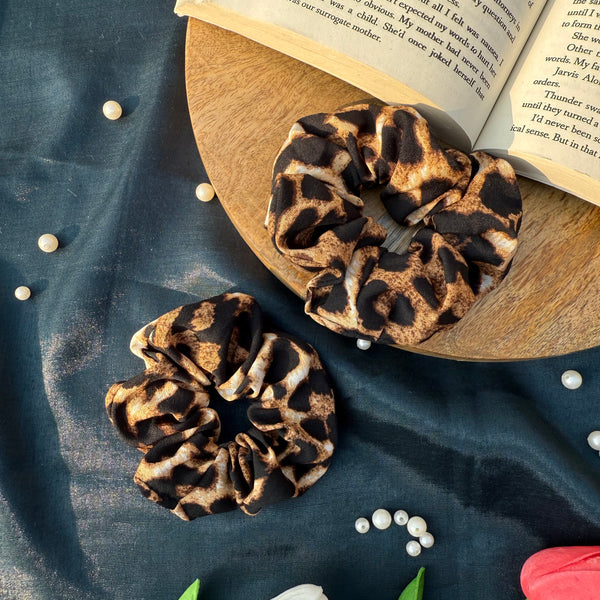 Tiger Print - Random Sized Scrunchies