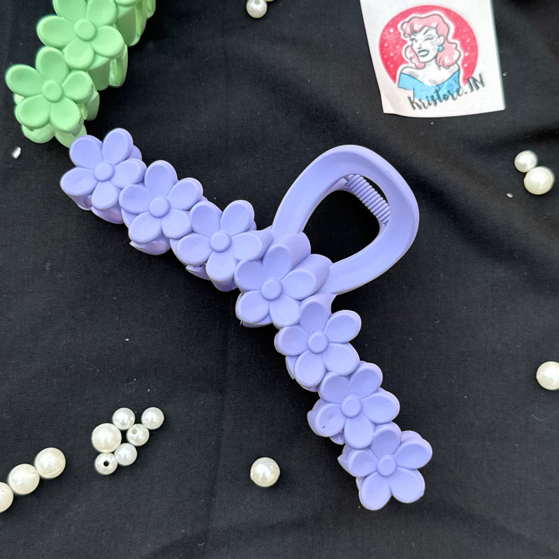 Large Flower Claw Clip