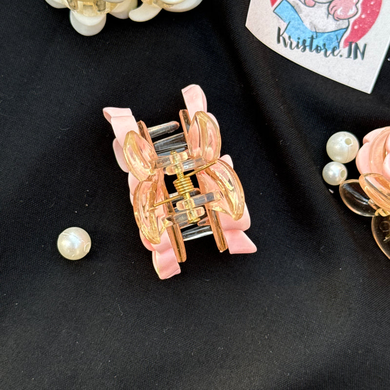 Mini flower claw clip