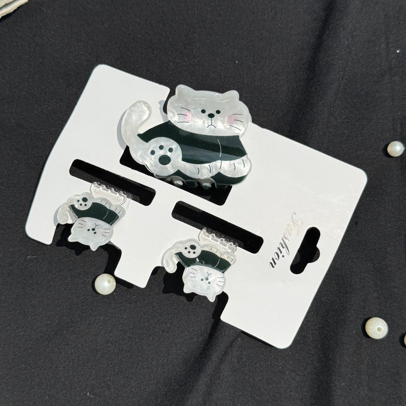 Three set Acrylic Claw Clip