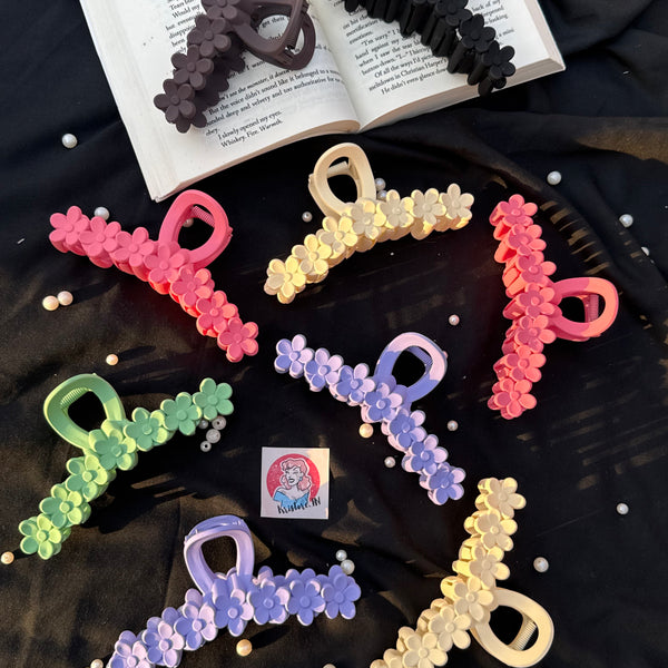 Large Flower Claw Clip