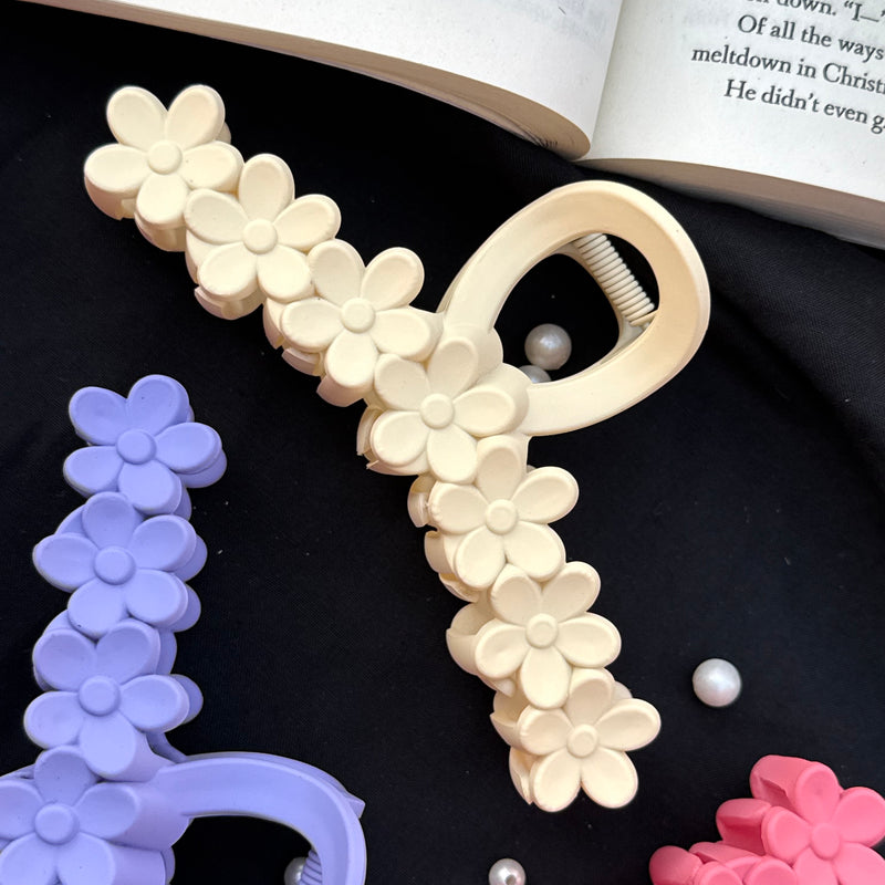 Large Flower Claw Clip