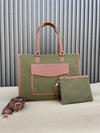 Canvas Office Totes- Green