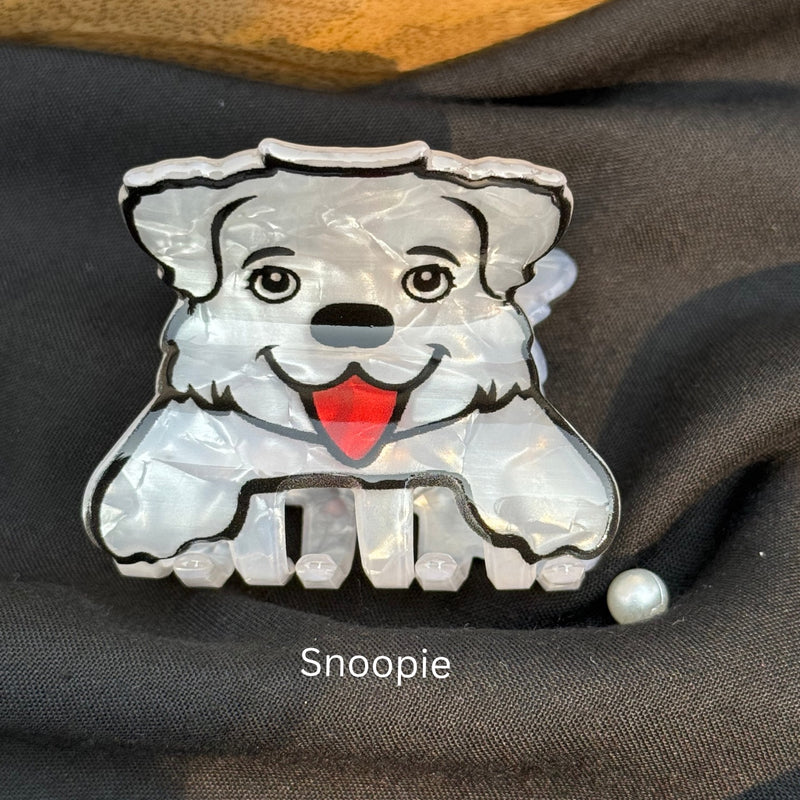 Doggie Acrylic Claw Clip