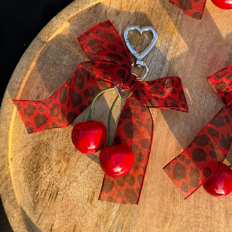 Ribbon Cherry Charm