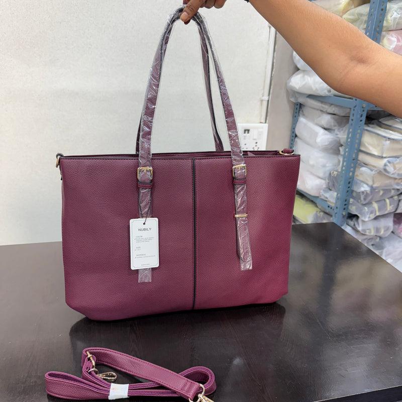 Three Compartment 18 inches Tote Bag