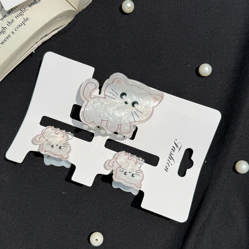 Three set Acrylic Claw Clip
