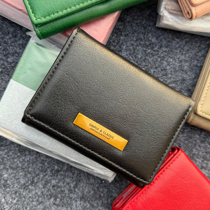 Aesthetic Trifold Mini Wallet