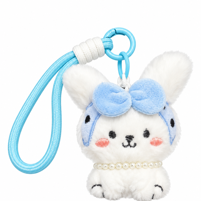 Cute Bunny pearl Bag charm