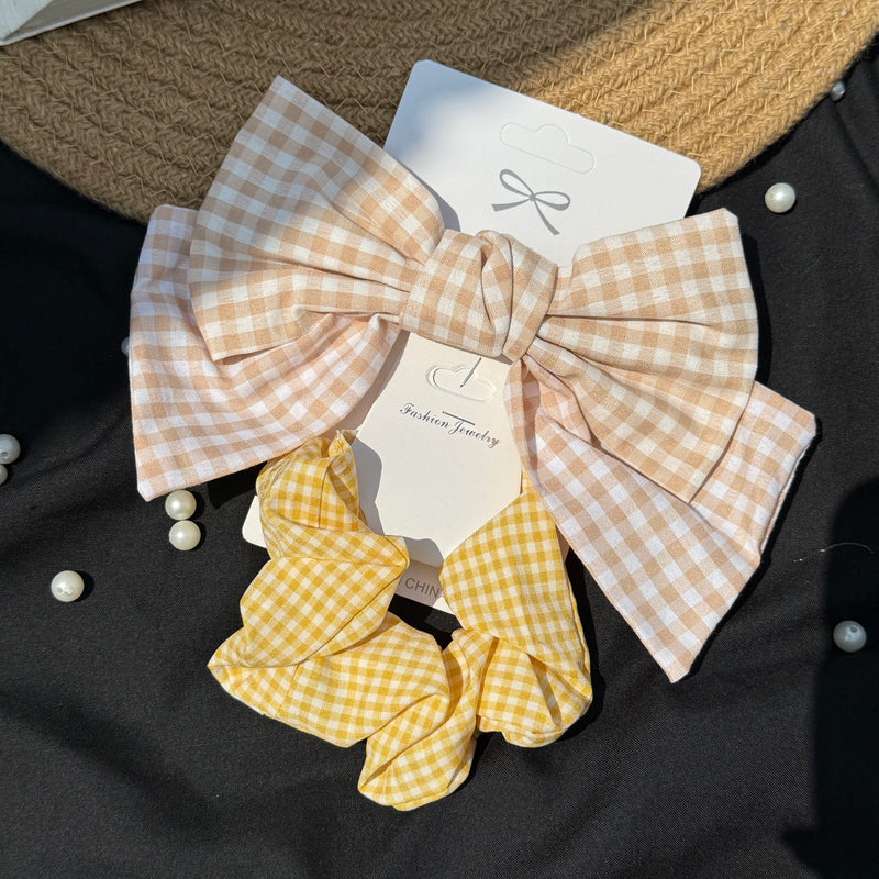 Combo Set- Bow and Scrunchie