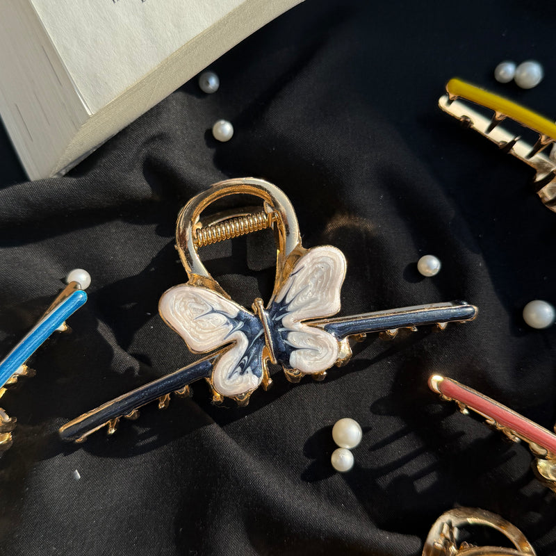 Butterfly Metallic Claw Clip