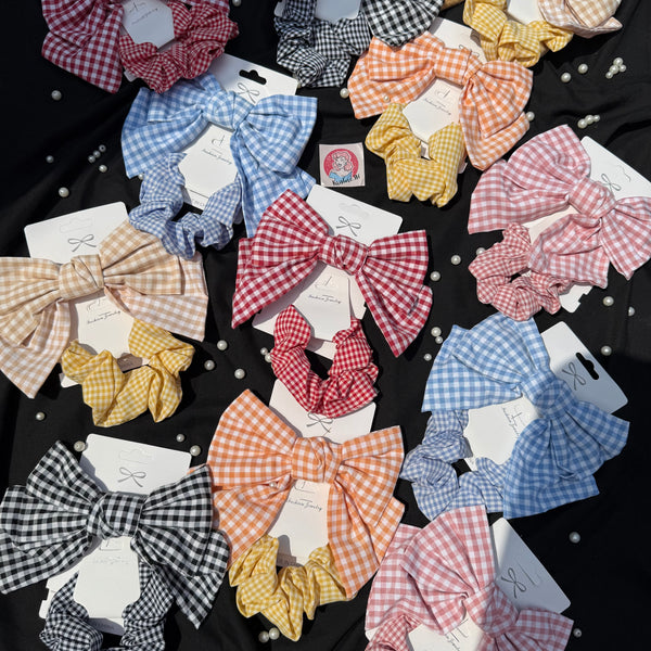 Combo Set- Bow and Scrunchie