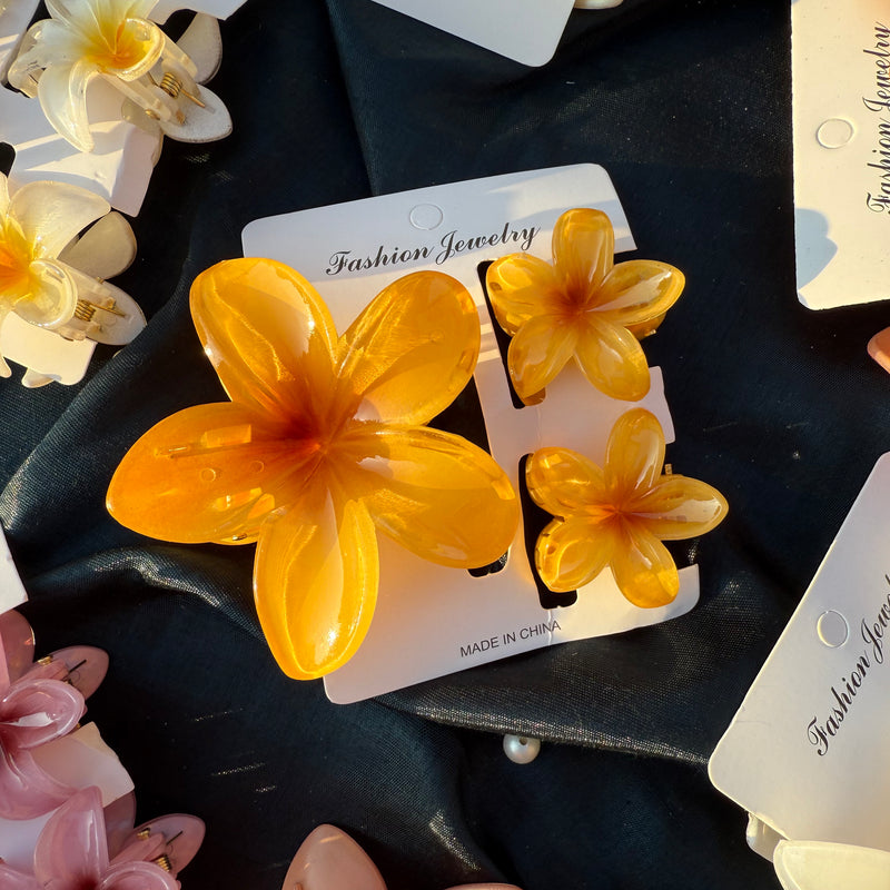 Flower Claw Clip Set