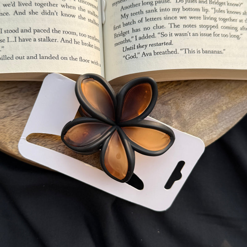 Matte Medium Flower Claw Clip