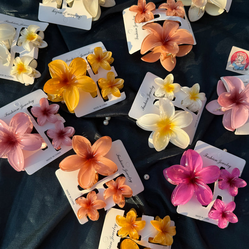 Flower Claw Clip Set