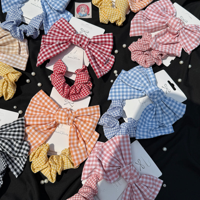 Combo Set- Bow and Scrunchie
