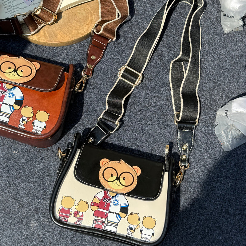 Teddy Wide Strap Bag