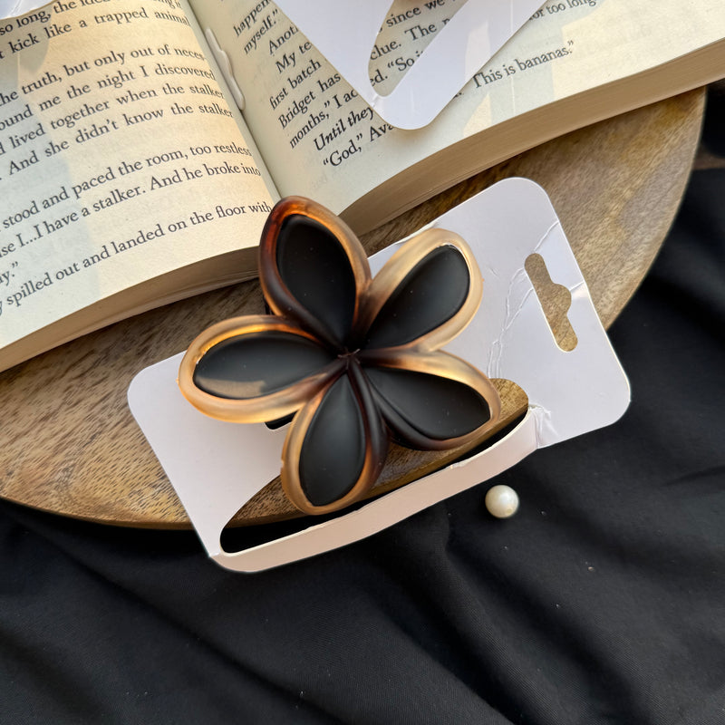 Matte Medium Flower Claw Clip