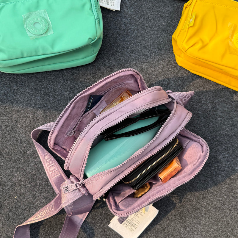 Three Compartment Spacious Crossbody Bag