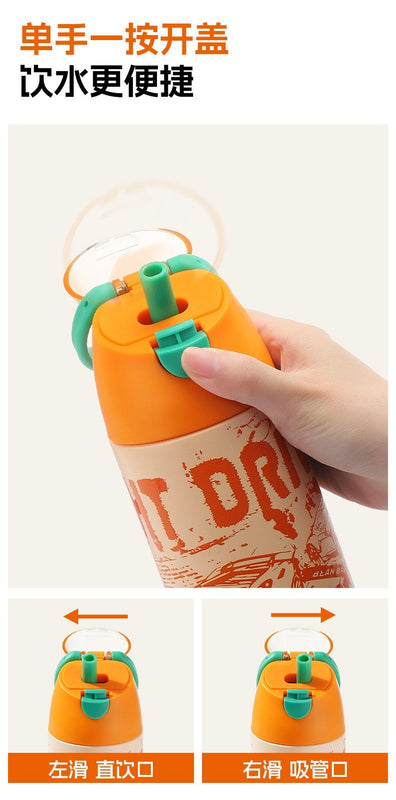 Luxury Textured Dual Sip Bottle