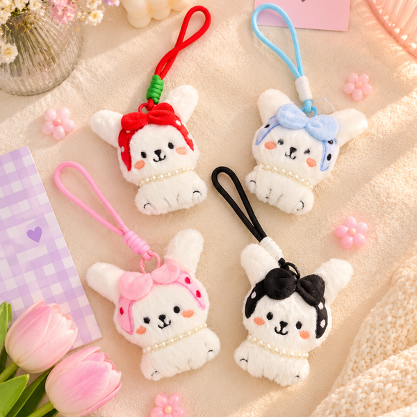 Pearl Bunny Bag Charm
