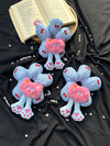 Korean Puffer Scrunchies- Blue Cherry
