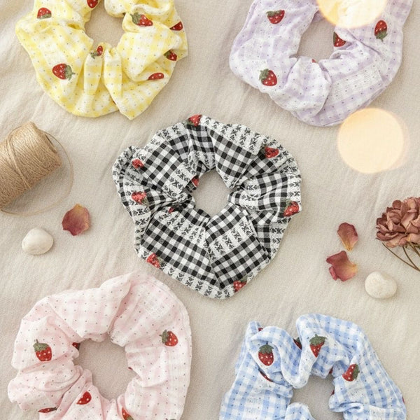 Strawberry Premium Scrunchie
