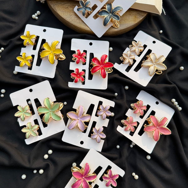 Metallic claw clip set