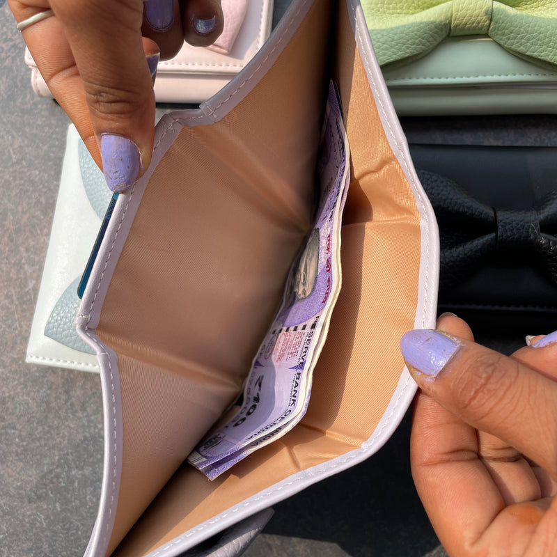 Bow Korean Trifold Wallet