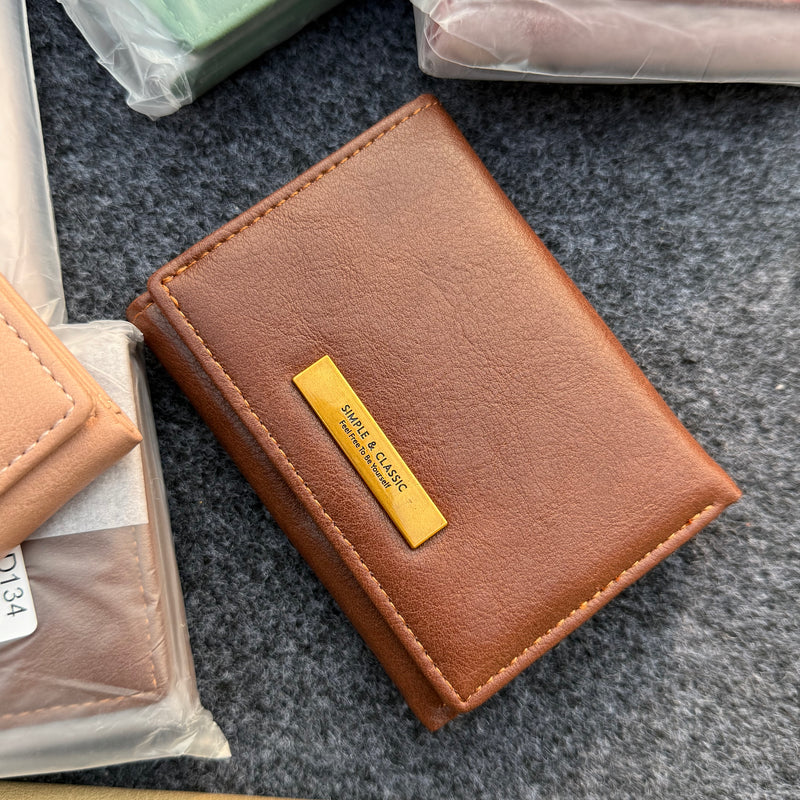 Aesthetic Trifold Mini Wallet