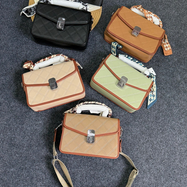 Wide Strap Scarf Sling Bag
