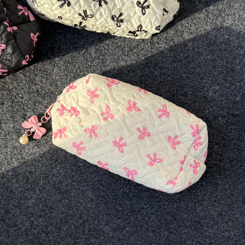 Bow Multipurpose Quilted Pouch