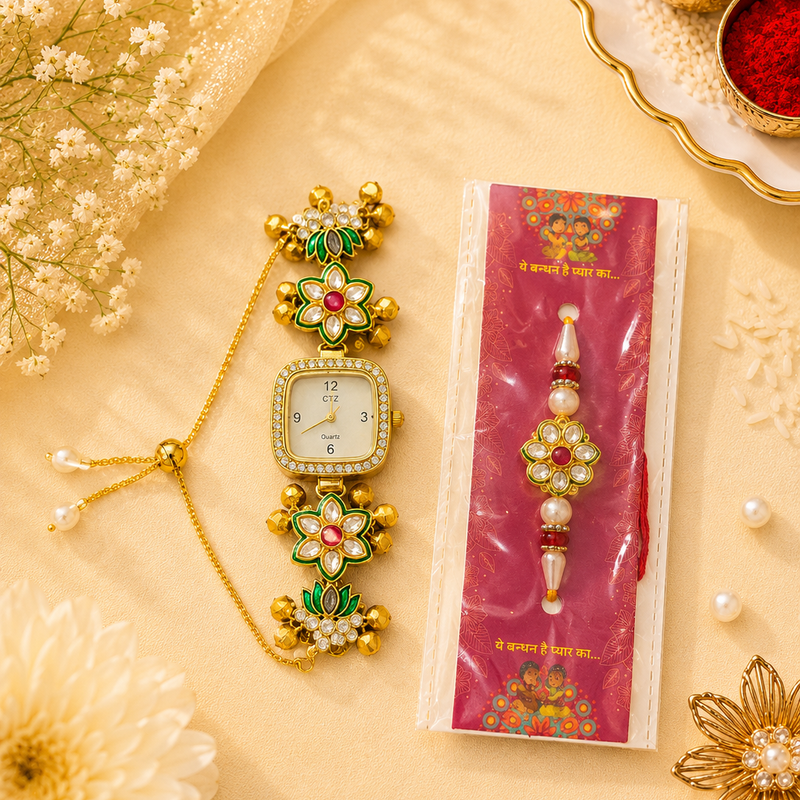 Bhai Bhabhi Combo Rakhi Set
