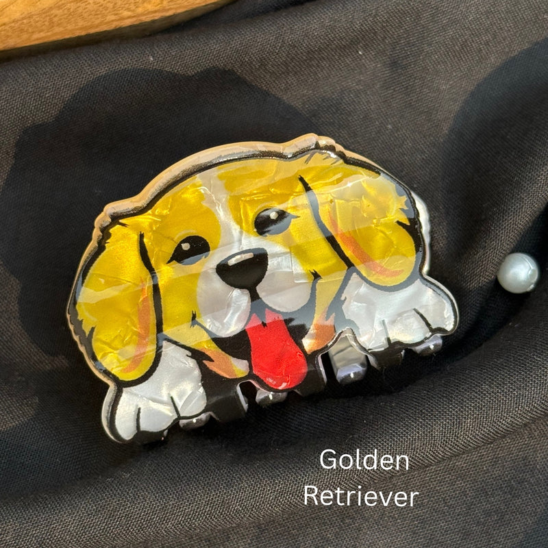 Doggie Acrylic Claw Clip