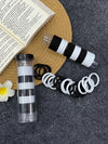 Slim Rubber Band Box- Black and White
