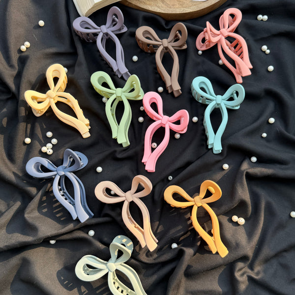 Pinteresty Large Bow Claw Clips- Matte