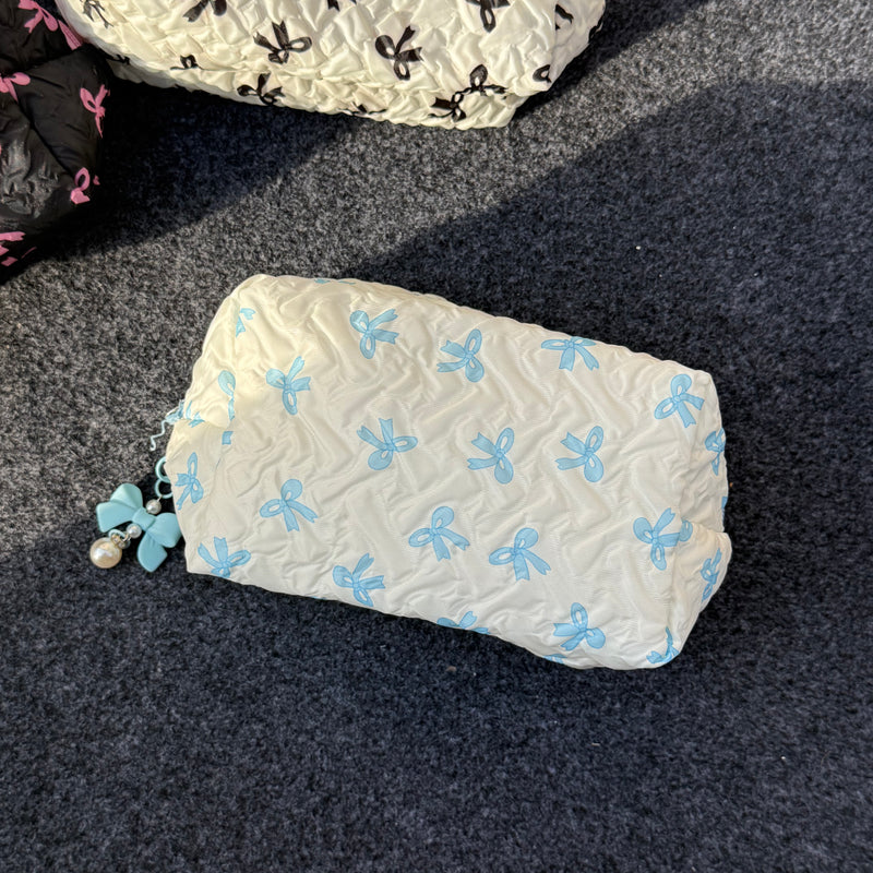 Bow Multipurpose Quilted Pouch
