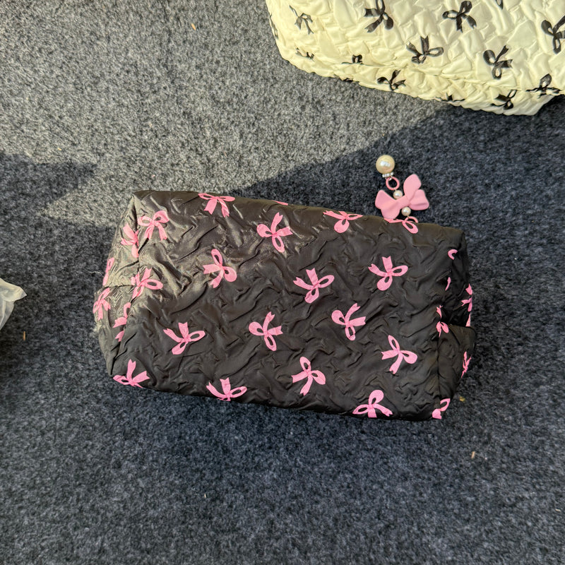 Bow Multipurpose Quilted Pouch