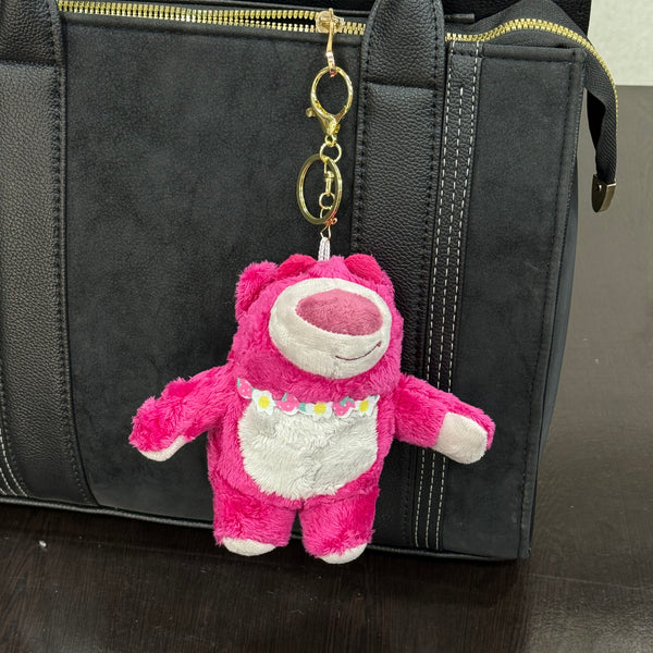 Plushie BAG CHARM- Pink Bear