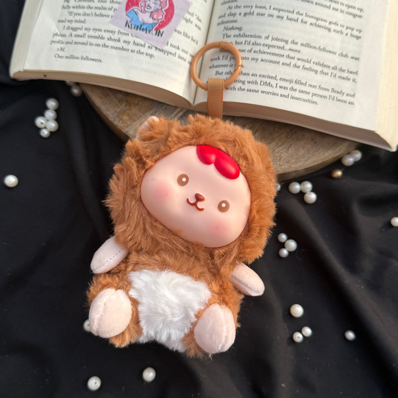 Plushie BAG CHARM -Brown