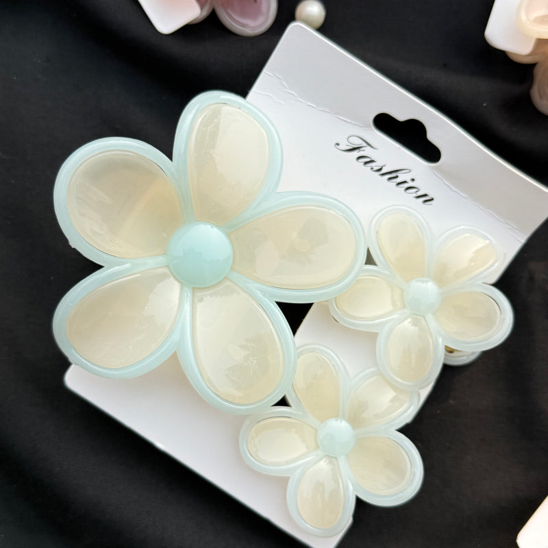 Flower Claw Clip Set