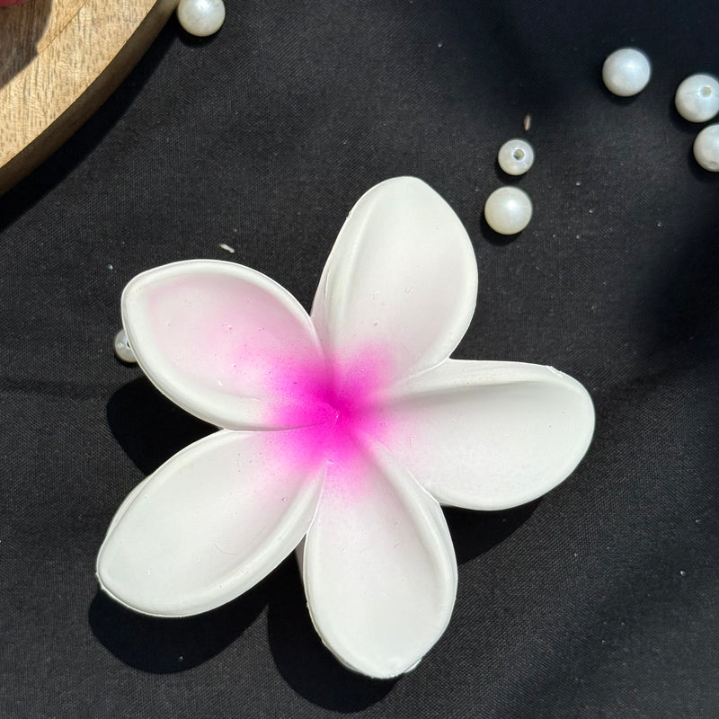 Matte Flower Claw Clip