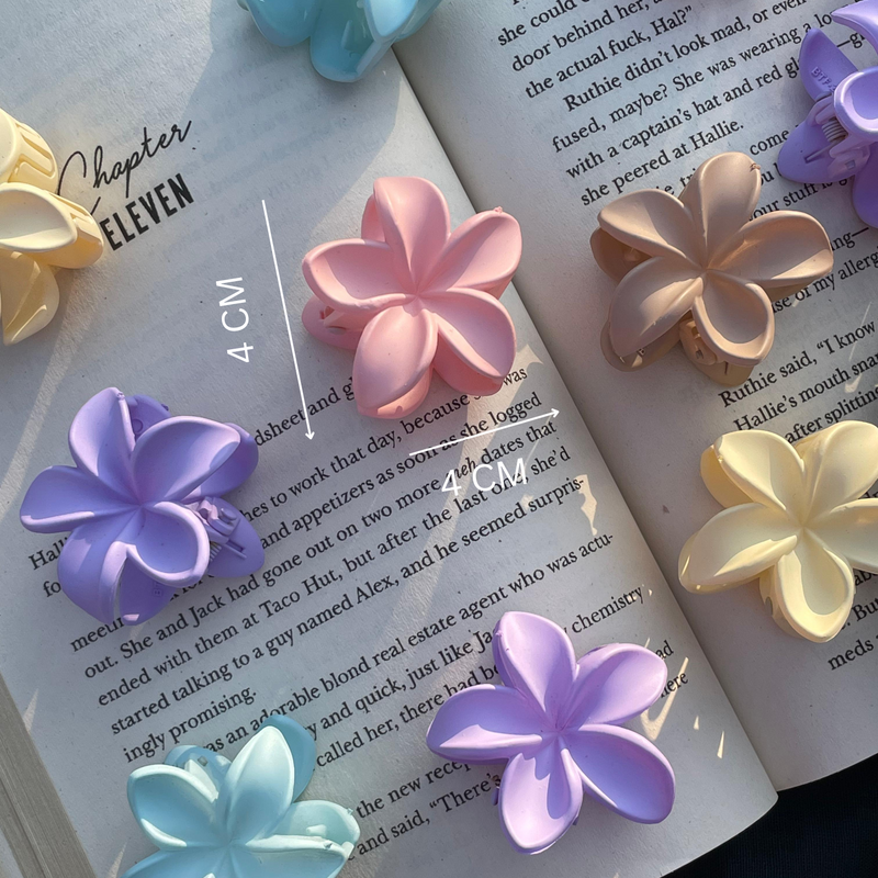 Mini Matte Flower Claw Clip