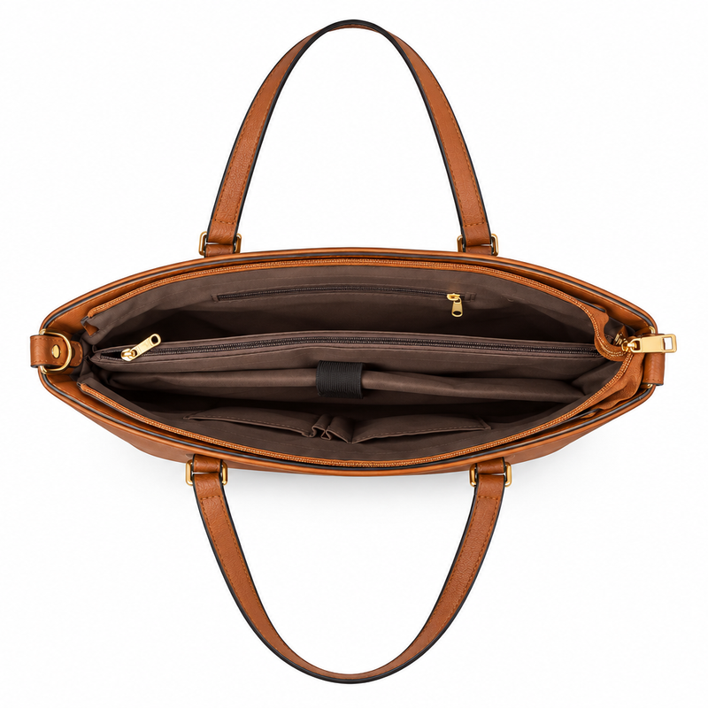 Three Compartment 18 inches Tote Bag
