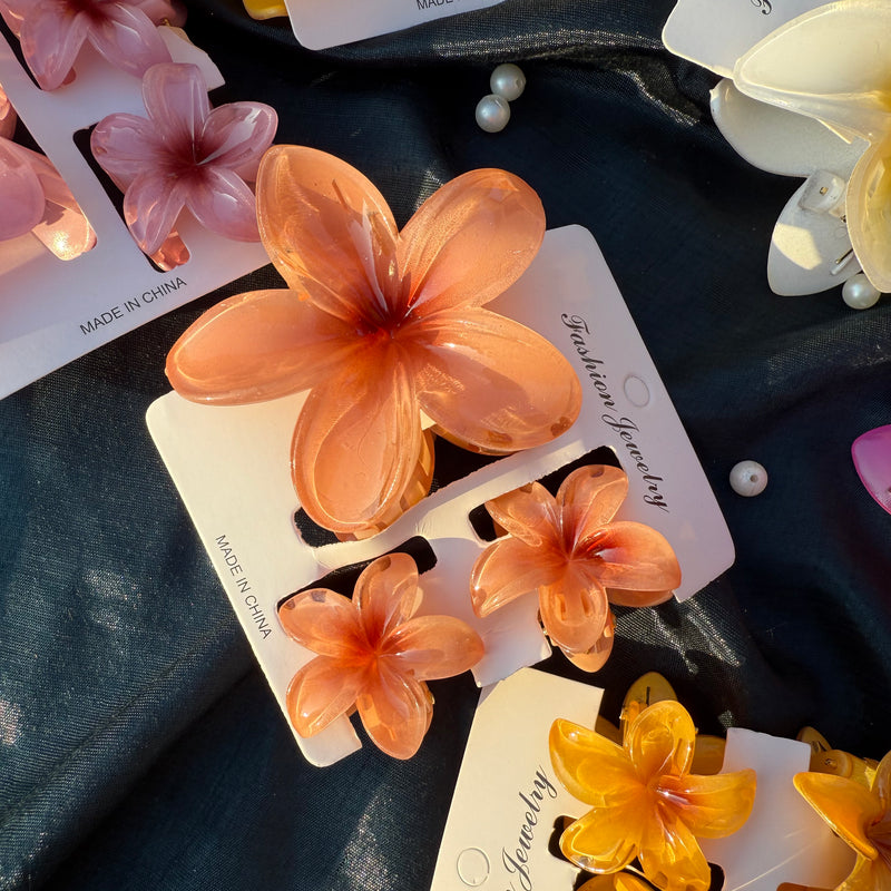 Flower Claw Clip Set