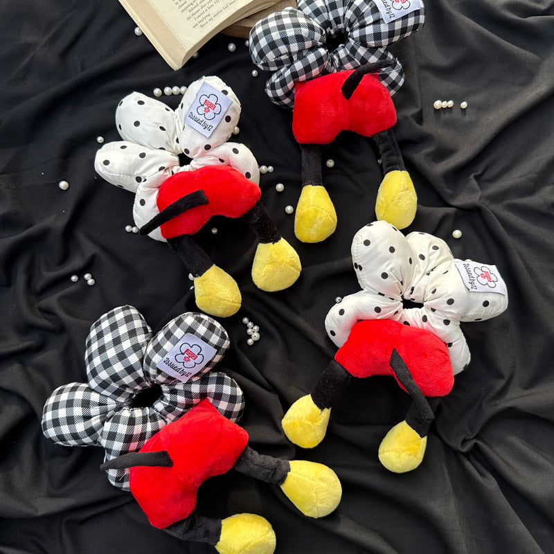 Korean Puffer Scrunchies-Micky Mouse