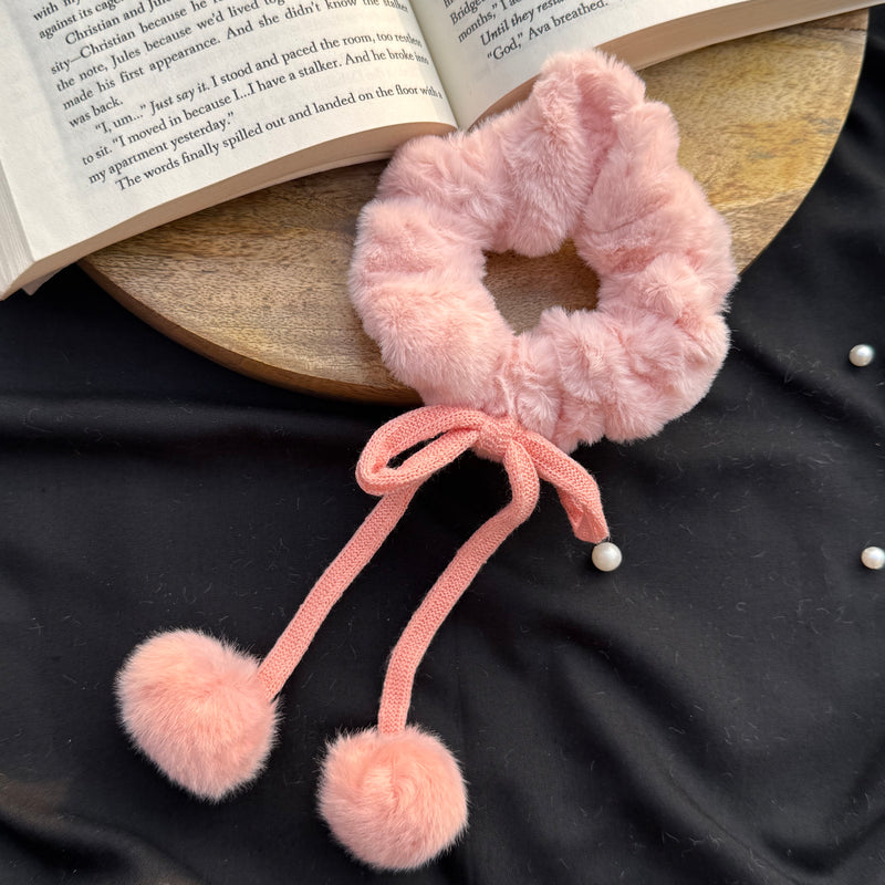 Fur Tulip Scrunchie