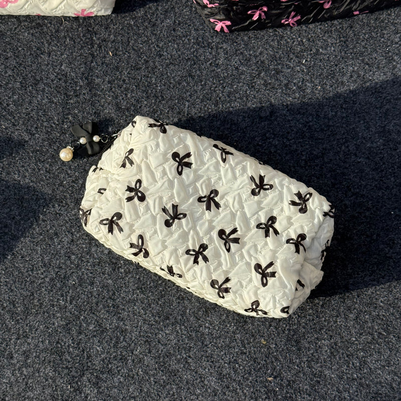 Bow Multipurpose Quilted Pouch