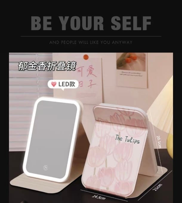 Tulip Portable LED Mirror