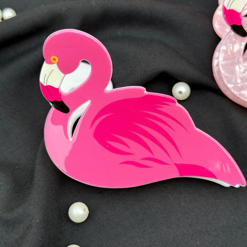 Flamingo Acrylic Claw Clip
